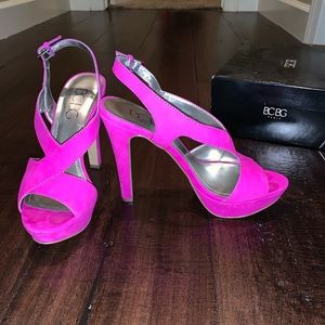 BCBG Paris 5” Heels in Twilight Magenta